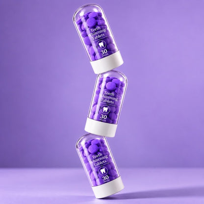 Purple Teeth Brightening Tablets