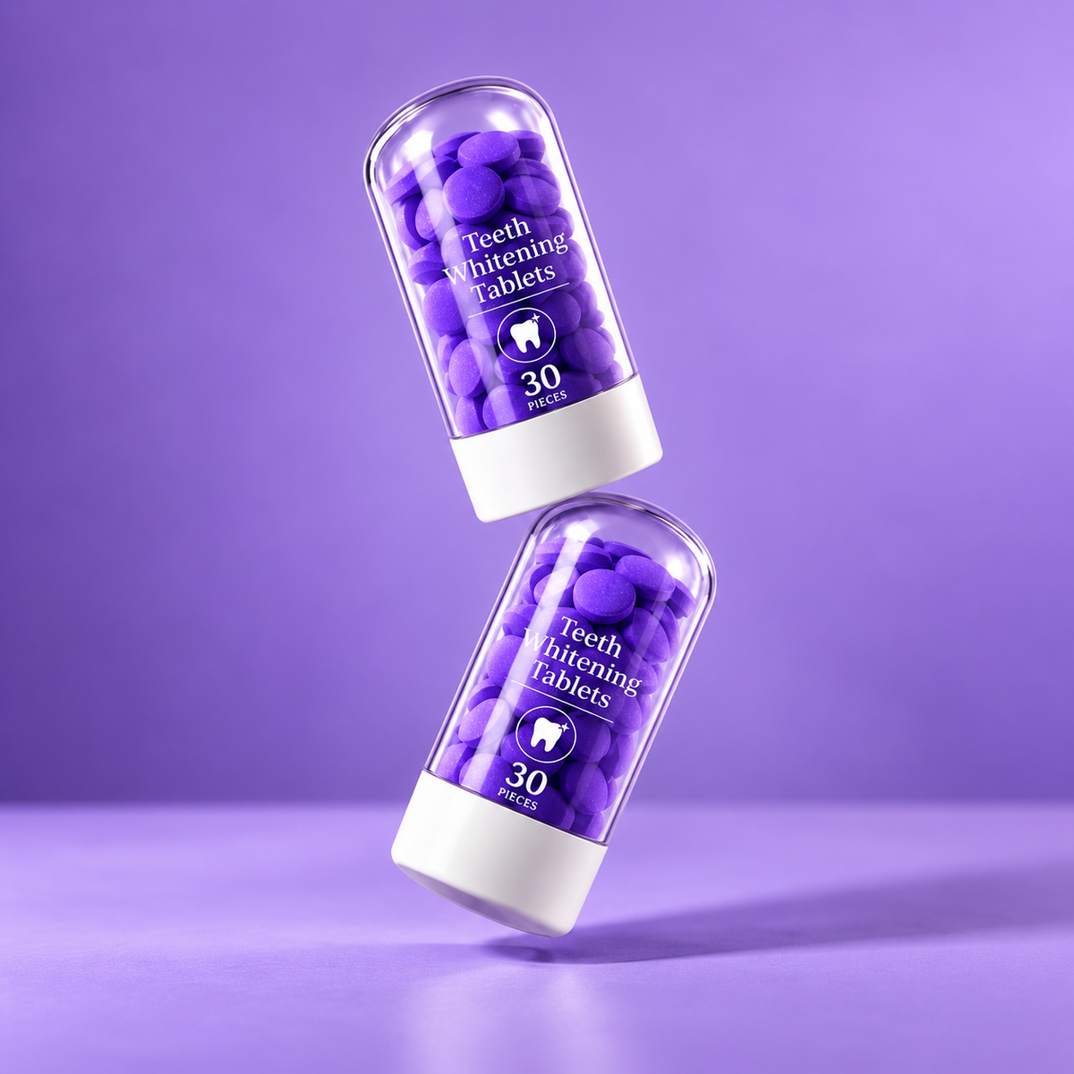 Purple Teeth Brightening Tablets