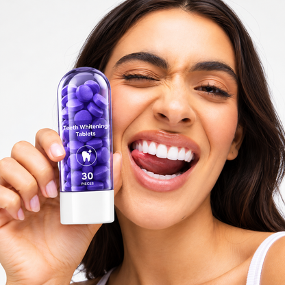 Purple Teeth Brightening Tablets
