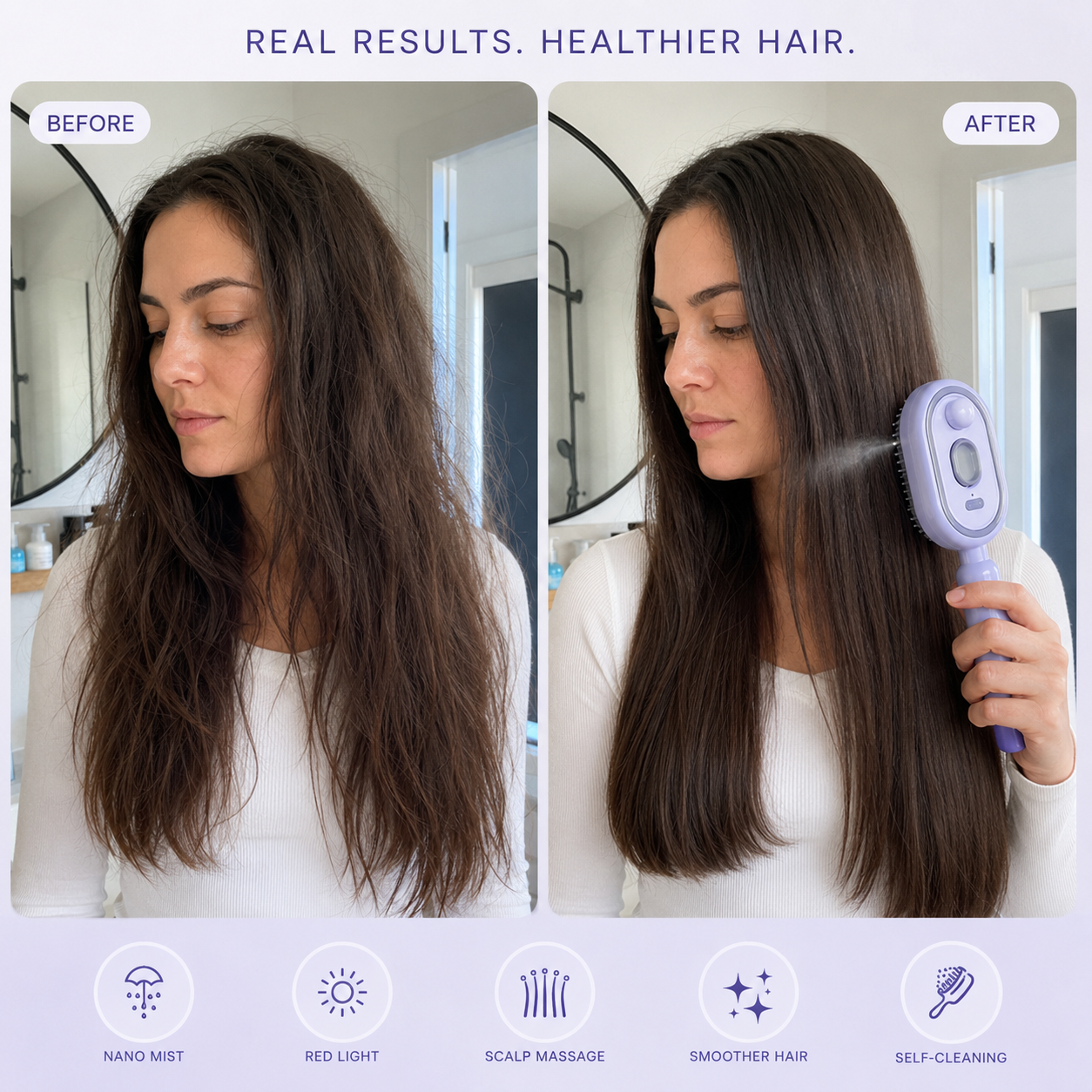 MistLuxe™ Hair Brush