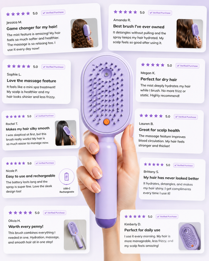 MistLuxe™ Hair Brush